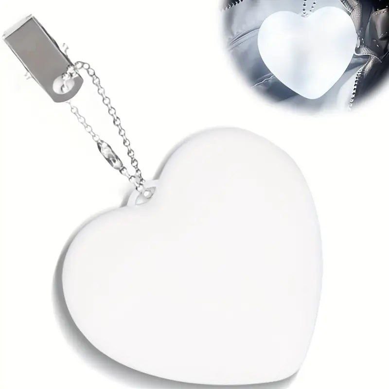 Glowing heart Reflective charm 💕